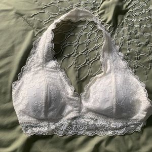 Hollister Halter Bra jn White